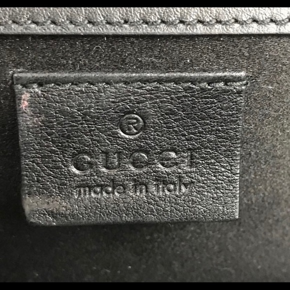 Gucci Black Crystal Satin Evening Clutch - Picture 7 of 7